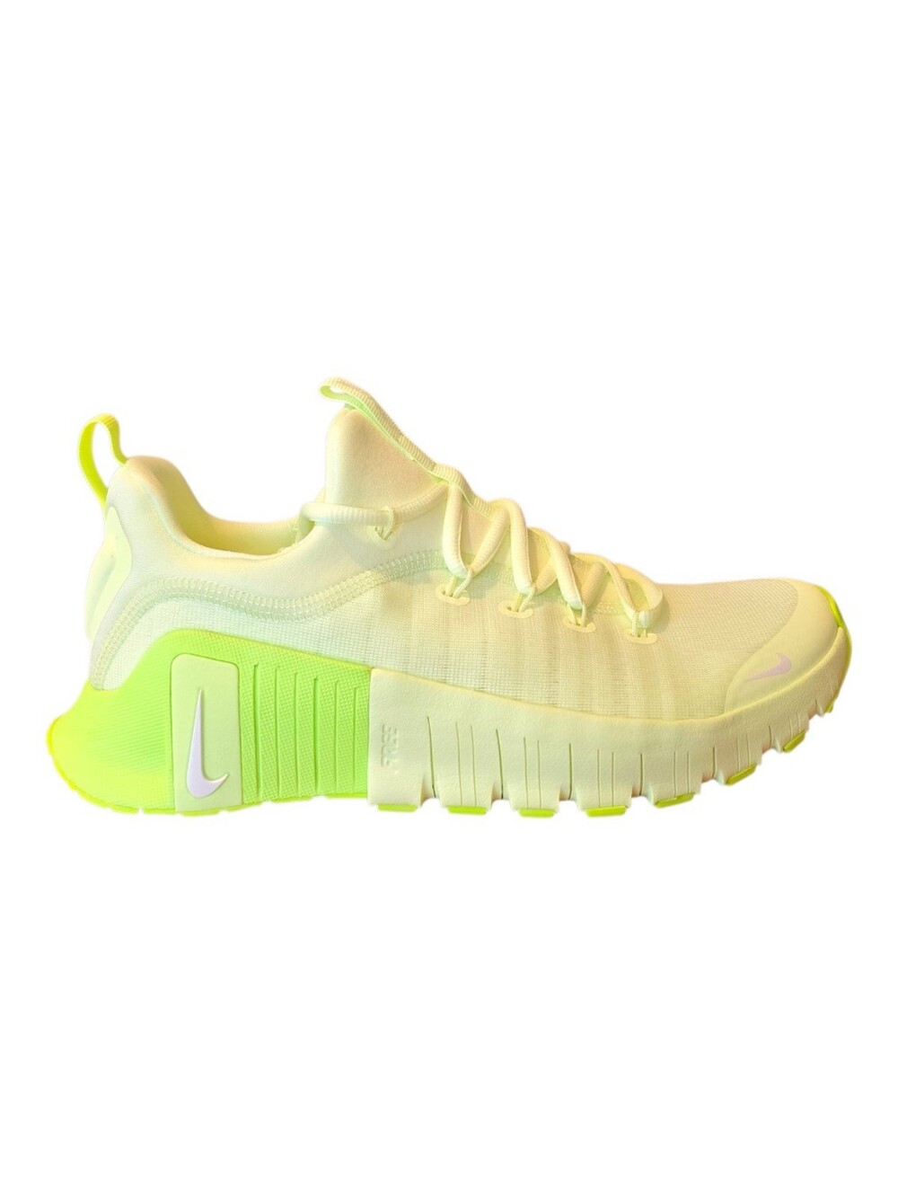 Nike W Free Metcon 6 Barely Volt White Volt FJ7126 702 Women's Size 10 Gym Shoes